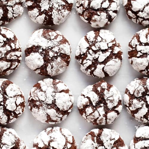 Chocolate Crinkle Cookies (Chocolate Snowflakes)- Last Ingredient