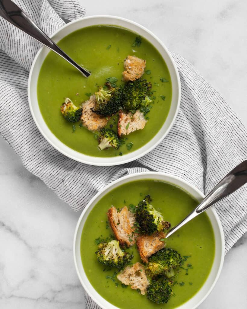 Vegan Broccoli Soup With Spinach Last Ingredient 6026