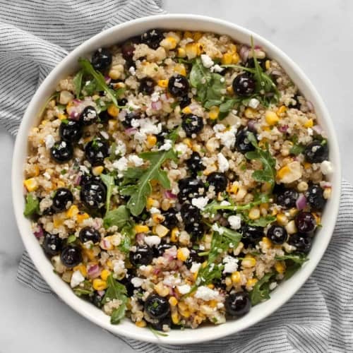 Blueberry Salad with Grilled Corn and Quinoa | Last Ingredient