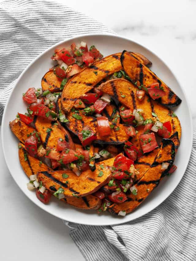 Grilled Eggplant Corn Tomatoes with Garlic | Last Ingredient