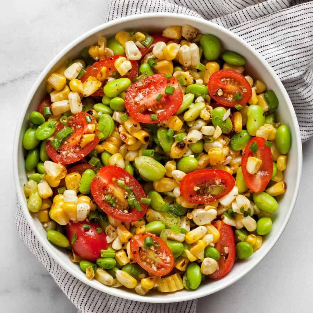 Grilled Corn Succotash with Edamame - Last Ingredient