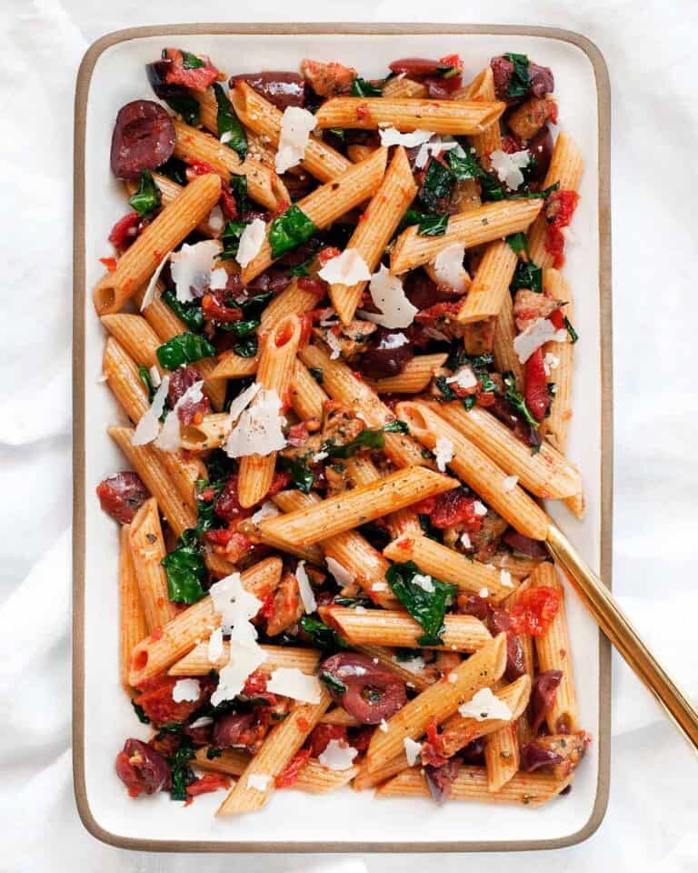 whole-wheat-penne-with-sausage-kale-tomatoes-last-ingredient