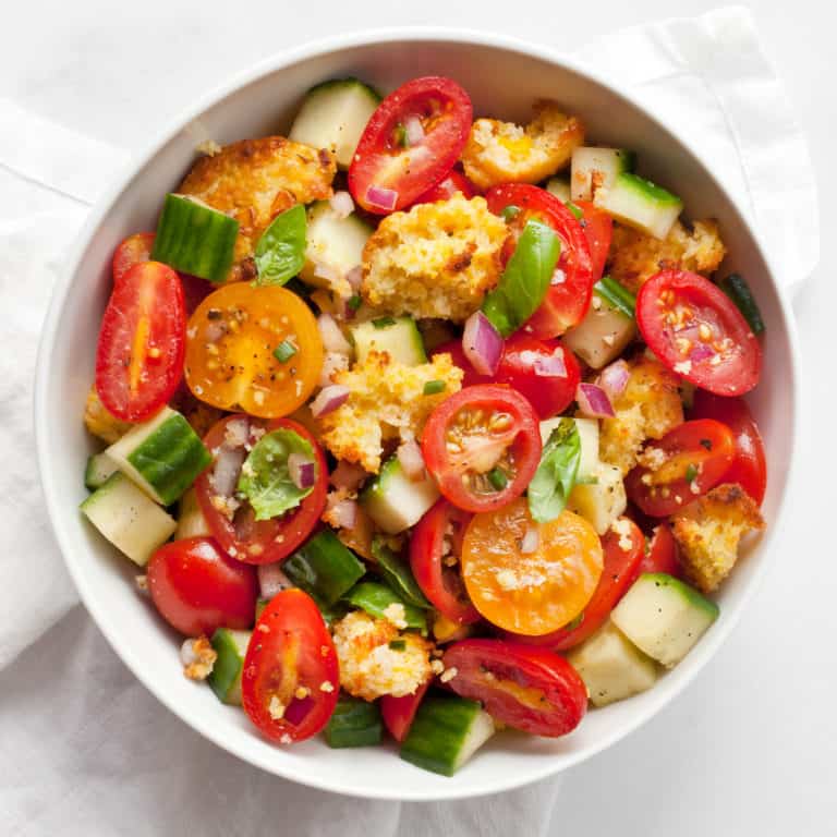 Cornbread Panzanella Salad with Cherry Tomatoes | Last Ingredient