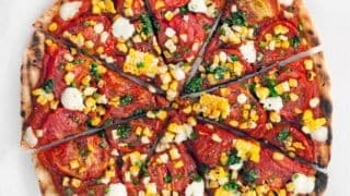 Grilled Corn And Roasted Tomato Pizza Last Ingredient