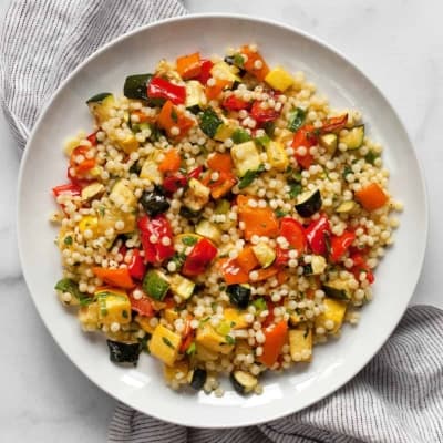 Lemon Tahini Roasted Vegetable Couscous | Last Ingredient