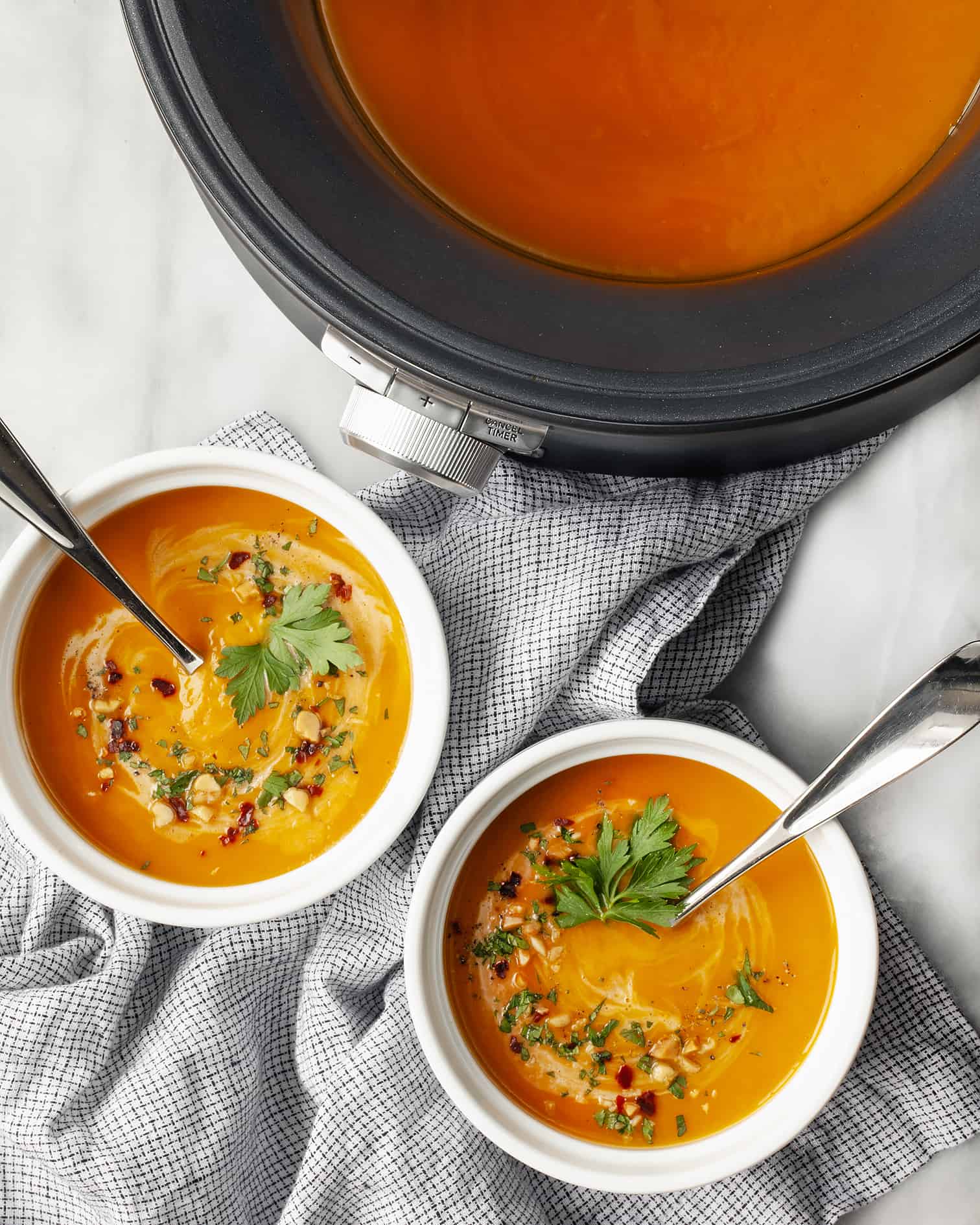 Slow Cooker Curried Butternut Squash Soup | Last Ingredient