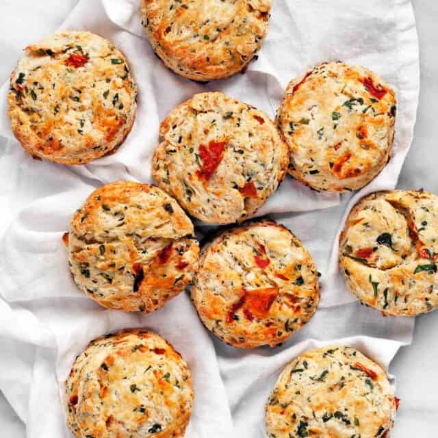 Tomato Arugula and Feta Biscuits | Last Ingredient