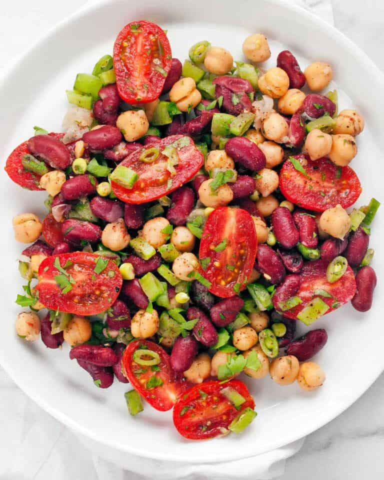 Chickpea Kidney Bean Snap Pea Salad | Last Ingredient