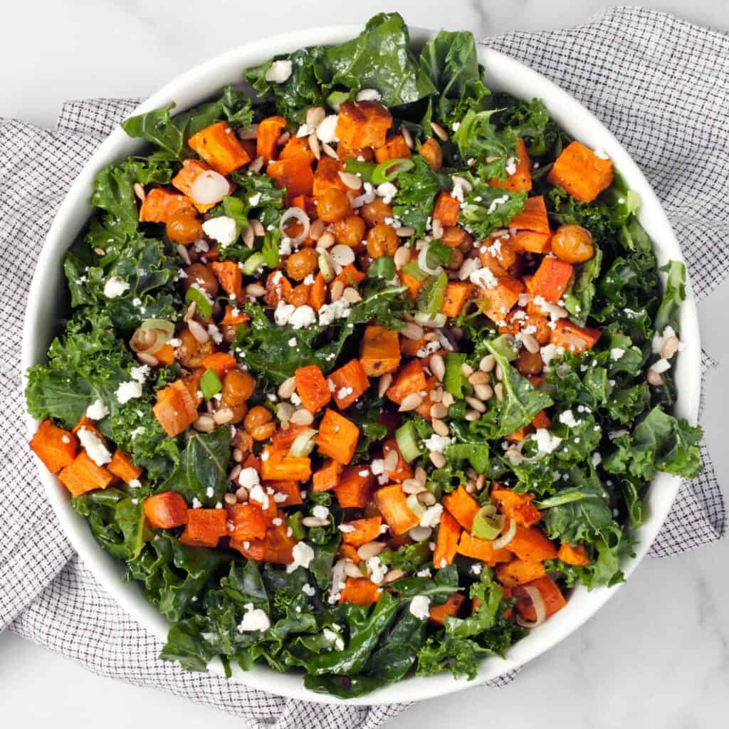 Sweet Potato Chickpea Kale Salad Last Ingredient