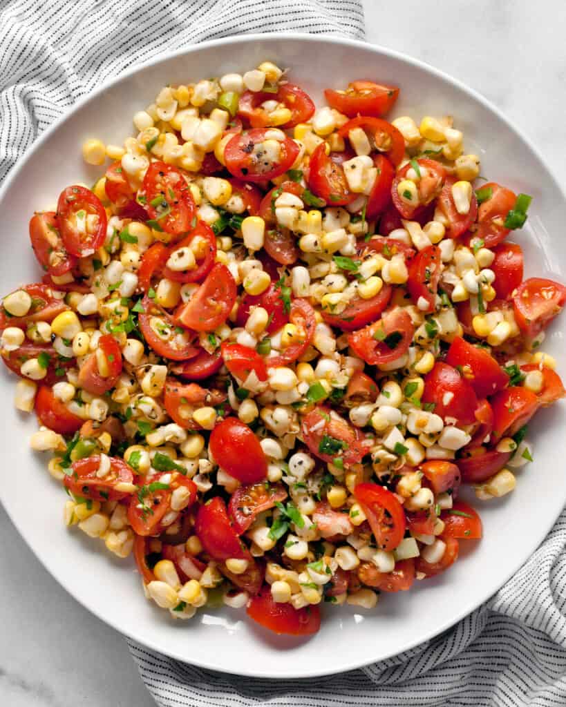 Fresh Corn and Tomato Salad - Last Ingredient