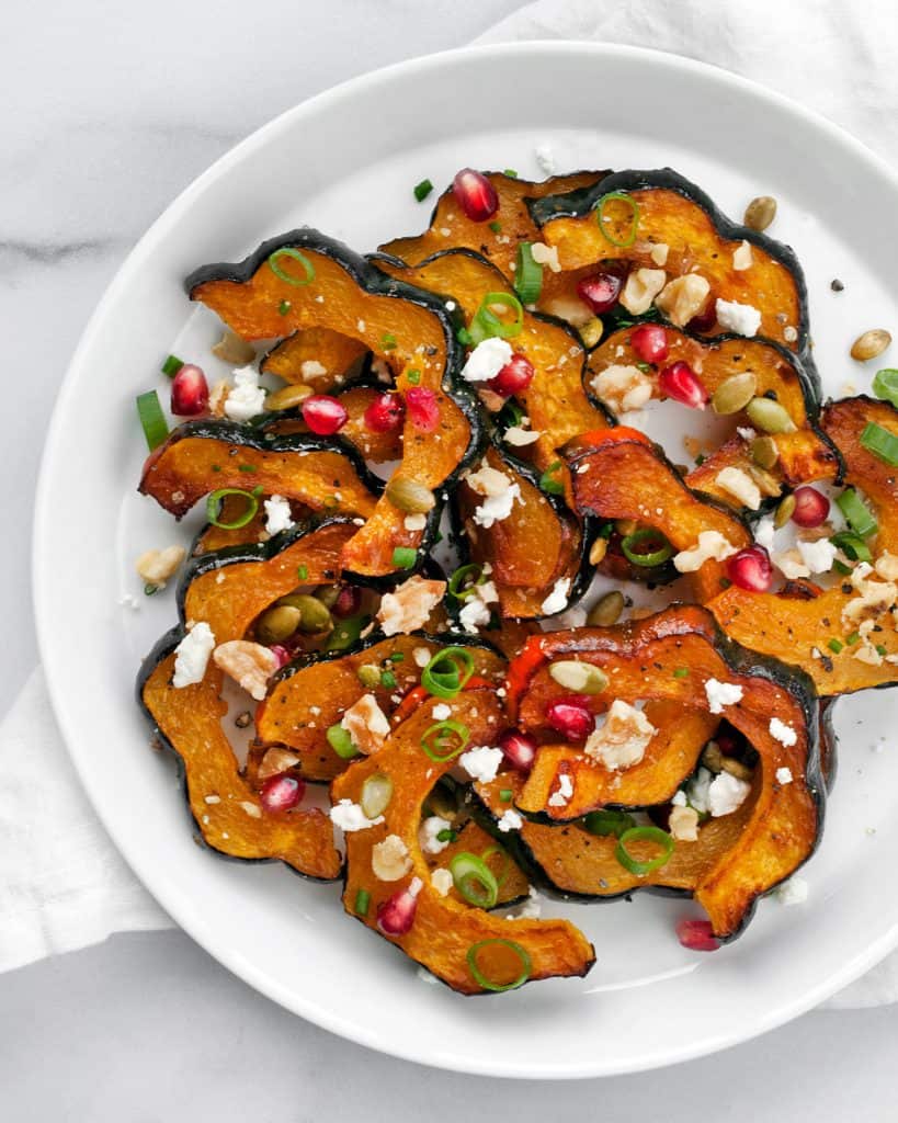 Maple Glazed Acorn Squash with Pomegranate Seeds | Last Ingredient