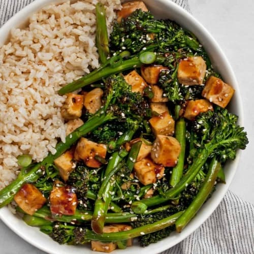 Baked Teriyaki Tofu with Broccolini - Last Ingredient