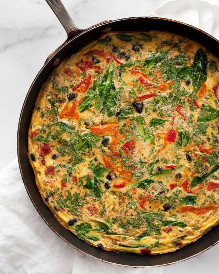 Black Bean Roasted Pepper Frittata | Last Ingredient