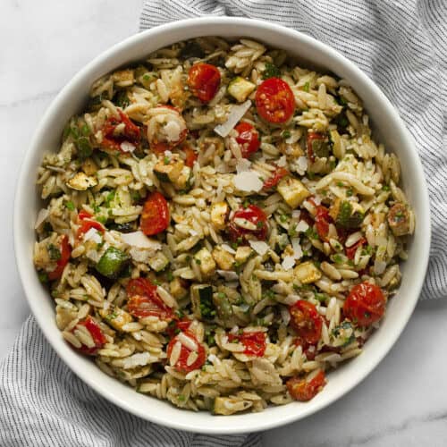 30-Minute Roasted Tomato Zucchini Orzo - Last Ingredient