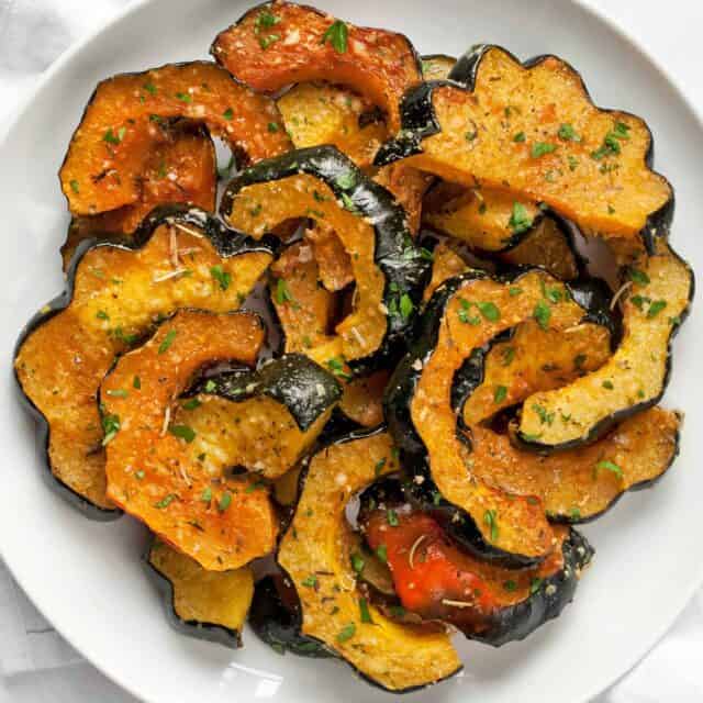 Roasted Acorn Squash with Parmesan and Herbs - Last Ingredient