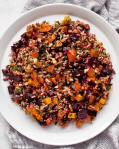 Roasted Beet Wild Rice with Pecans | Last Ingredient