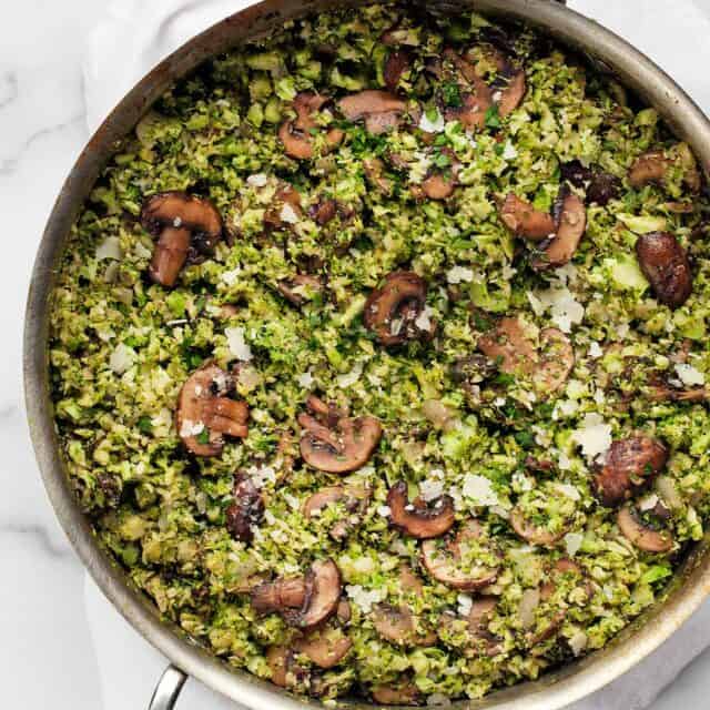 Balsamic Mushroom Broccoli Rice 