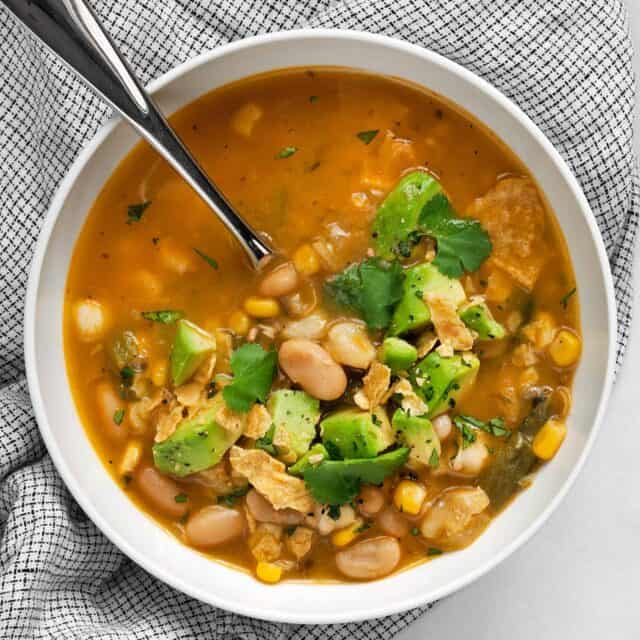 Vegan Poblano White Bean Chili | Last Ingredient