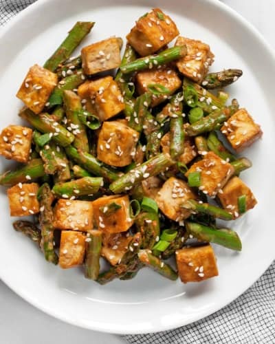 Sheet Pan Sesame Tofu Asparagus - Last Ingredient