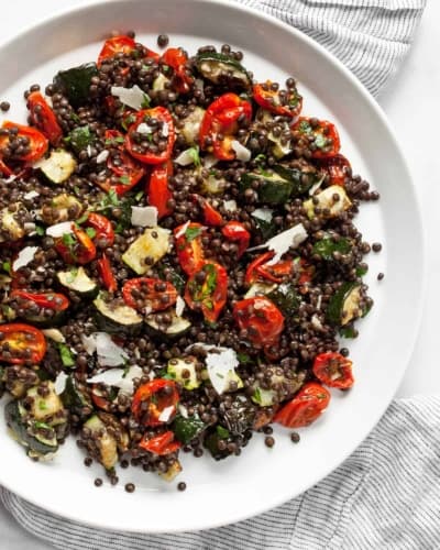 Roasted Zucchini Tomato Lentil Salad | Last Ingredient