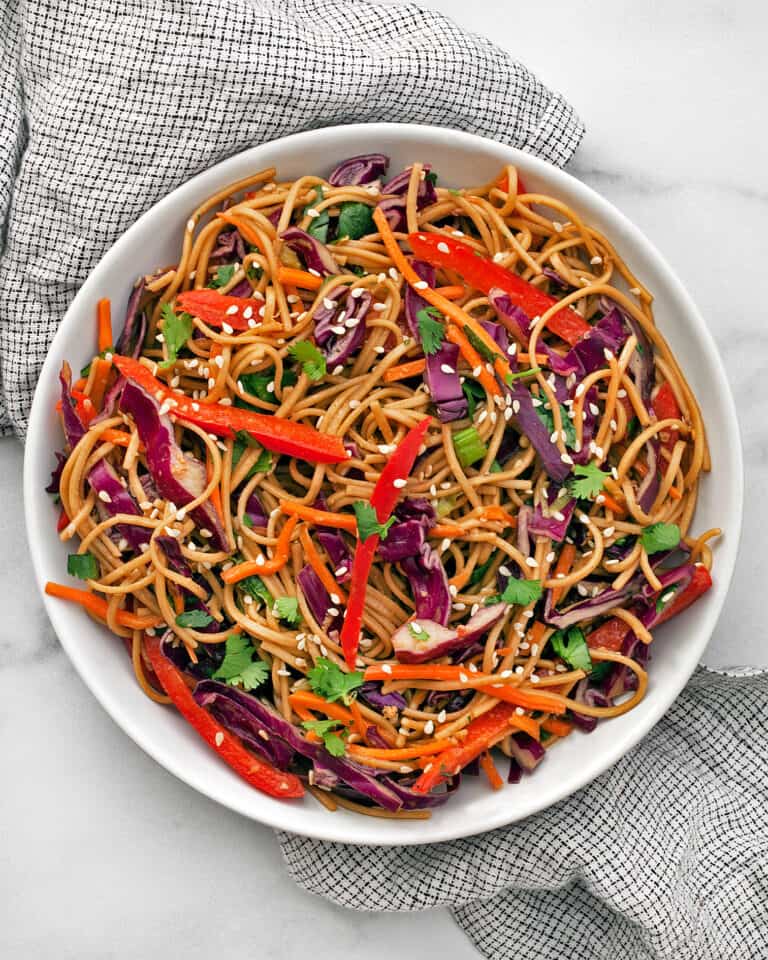 Sesame Soba Noodles with Cabbage & Peppers | Last Ingredient