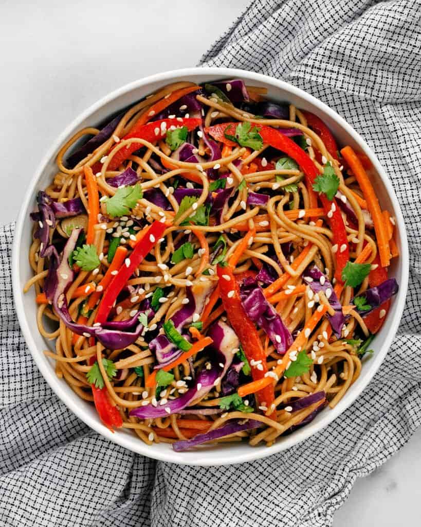 Sesame Soba Noodles With Cabbage And Peppers Last Ingredient