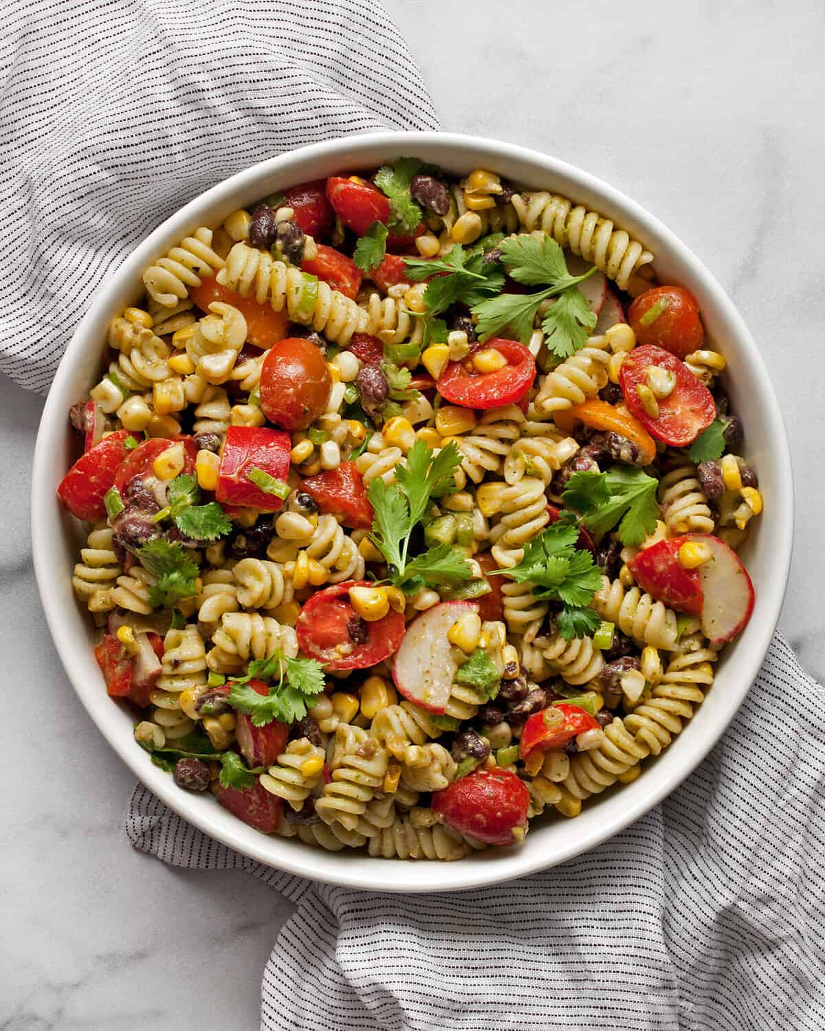 Southwest Pasta Salad Recipe (Video) - Last Ingredient