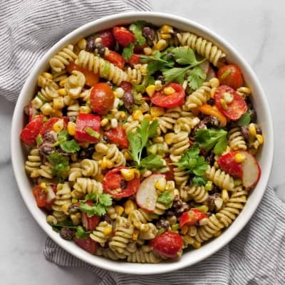 Southwest Pasta Salad & Avocado Lime Dressing - Last Ingredient