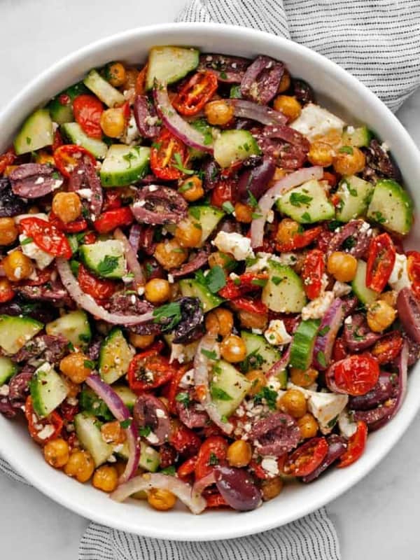 Chickpea Greek Salad