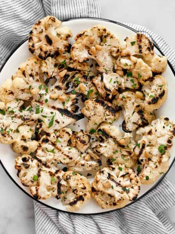 Grilled Lemon Pepper Cauliflower