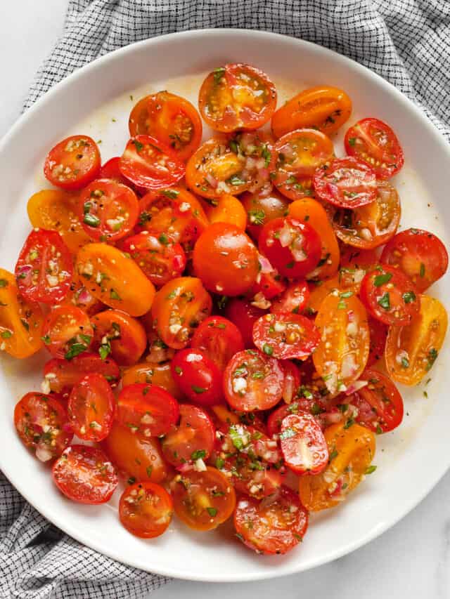 Easy Marinated Tomatoes - Last Ingredient