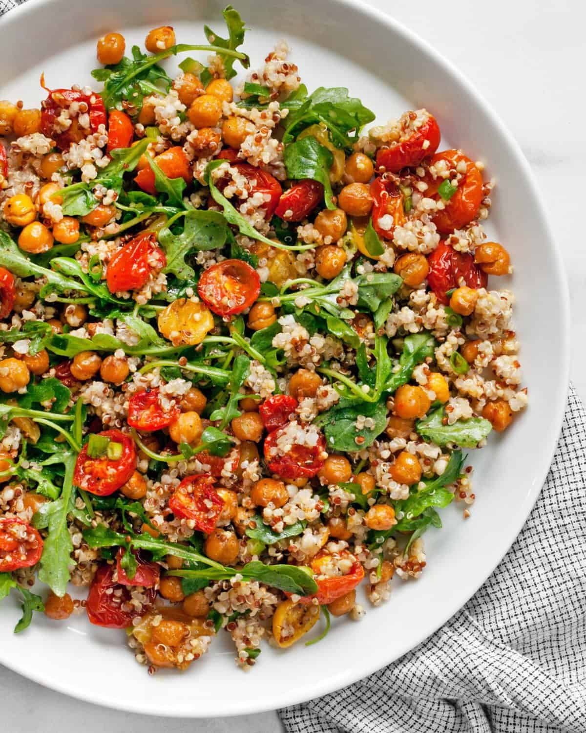 Roasted Tomato Chickpea Quinoa Salad | Last Ingredient