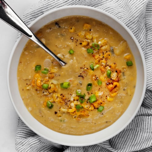 Smoky Vegan Corn Chowder - Last Ingredient