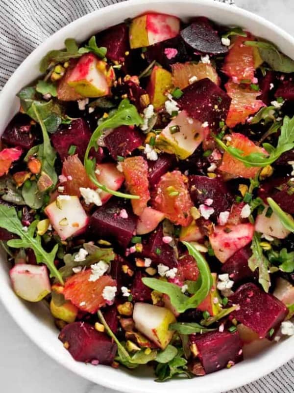 Roasted Beet Salad with Oranges and Pears