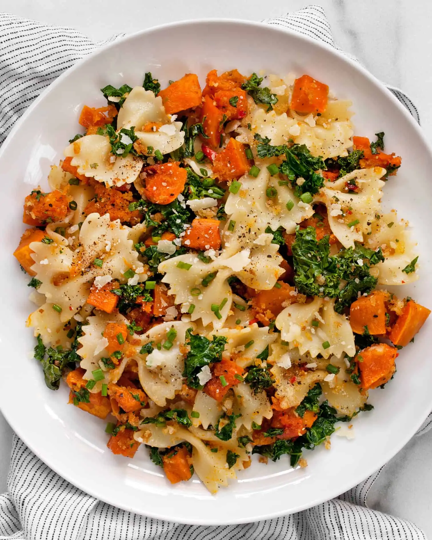 Roasted Butternut Squash Pasta with Kale | Last Ingredient