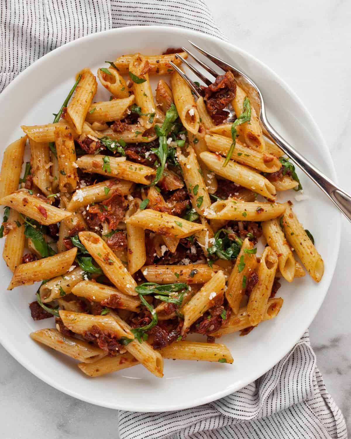 Easy Sun Dried Tomato Pasta Last Ingredient