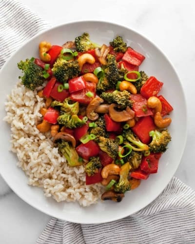 Cashew Veggie Stir-Fry - Last Ingredient