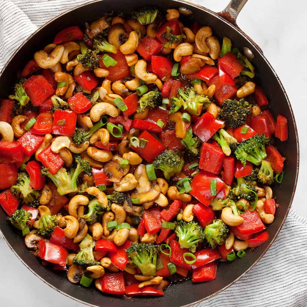 Cashew Veggie Stir-Fry - Last Ingredient