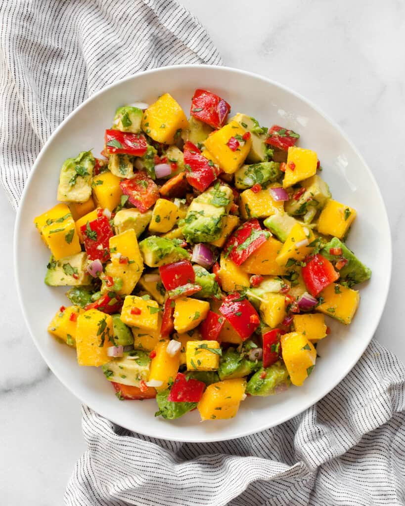 Easy Mango Avocado Salad With Lime Dressing Last Ingredient