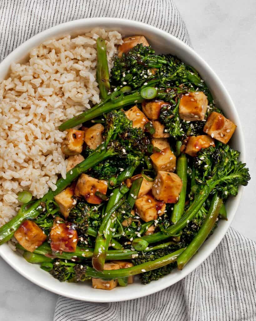 Baked Teriyaki Tofu With Broccolini - Last Ingredient