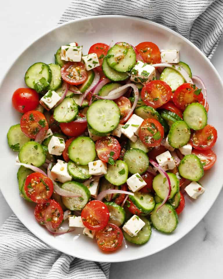 Cucumber Tomato Feta Salad - Last Ingredient