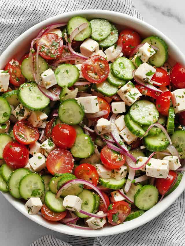 Cucumber Tomato Feta Salad - Last Ingredient