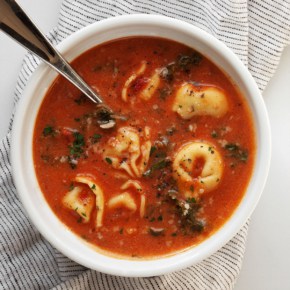 Creamy Tomato Tortellini Soup - Last Ingredient