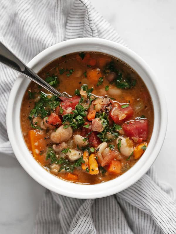 Bowl of 15 bean soup.